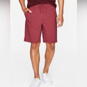 Goodfellow Red Tech Multi Shorts Quick Dry Stretch Elastic Waist size Medium NWT